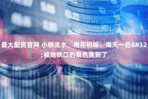 最大配资官网 小桥流水、梅花初绽、海天一色 被地铁口的景色美到了